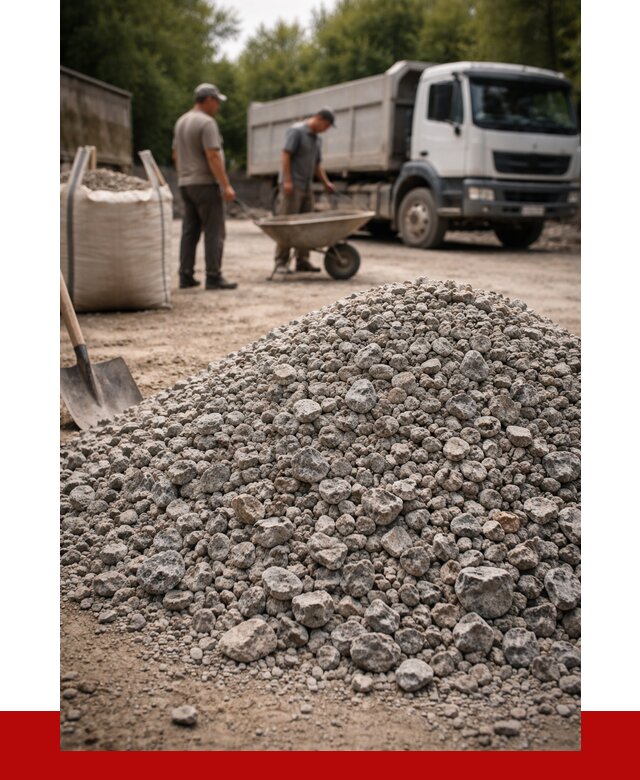 Гранитный щебень фракция 20-40 в Воркуте от 3290 руб. ПРОНЕРУДВрк