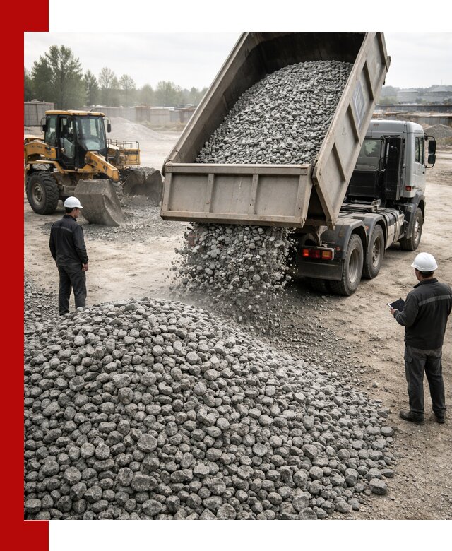Доставка гранитного щебня фракции 20-40 в Воркуте