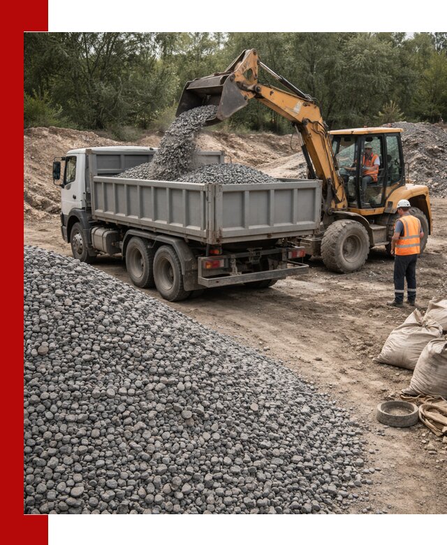 Доставка гравийного щебня в Воркуте оптом и в розницу