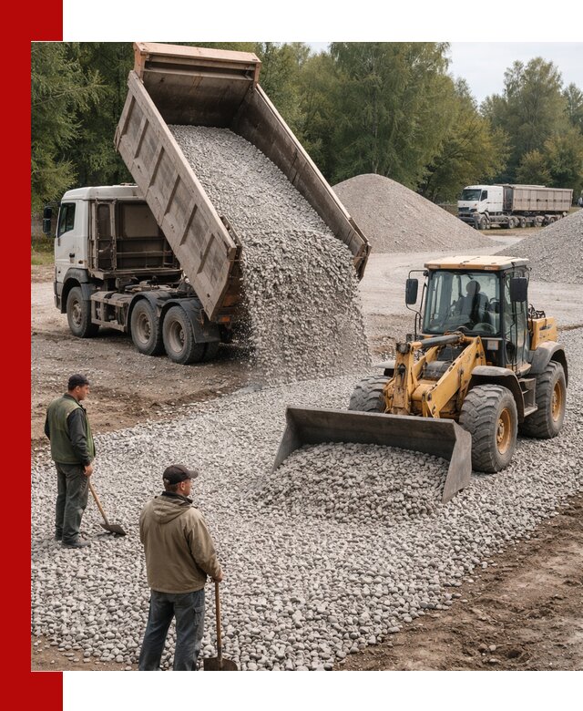 Купить гравийный щебень фракция 20-40 в Воркуте с доставкой