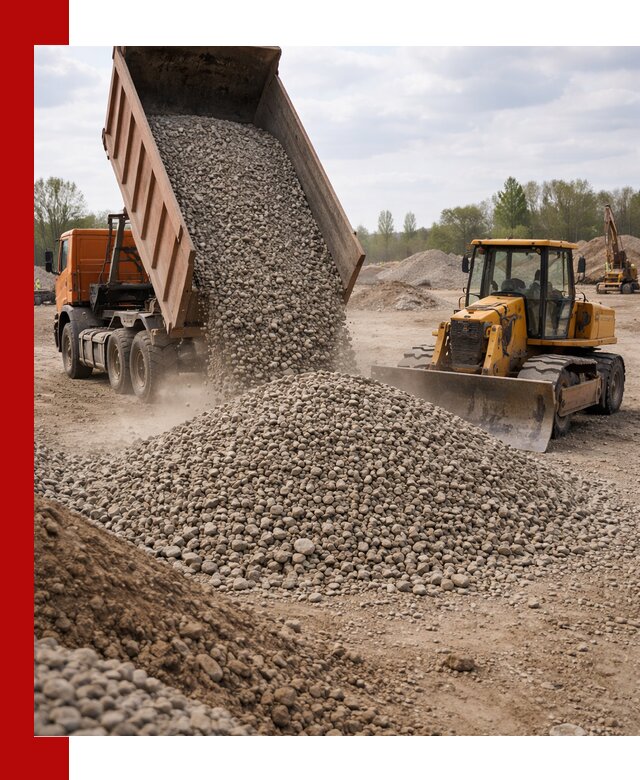 Доставка гравийного щебня фракции 40-70 в Воркуте