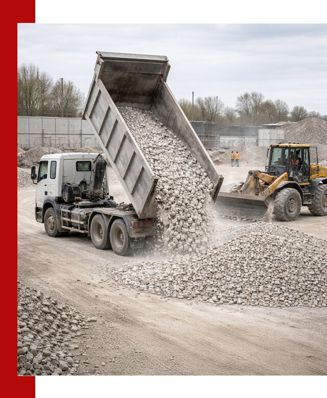 Доставка и продажа известнякового щебня в Воркуте