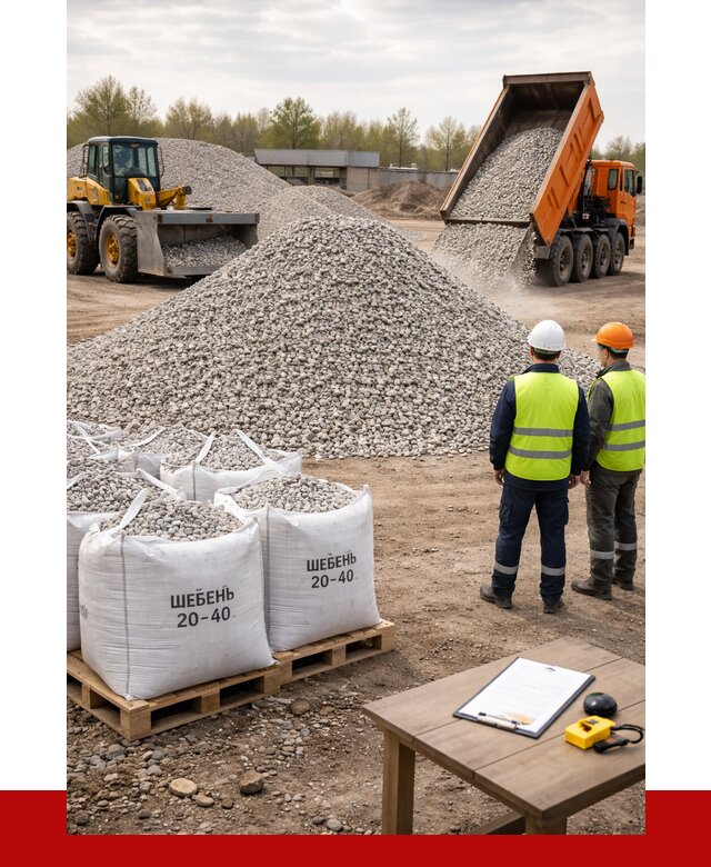 Известняковый щебень 20-40 в Воркуте от 2159 р. ПРОНЕРУДВрк