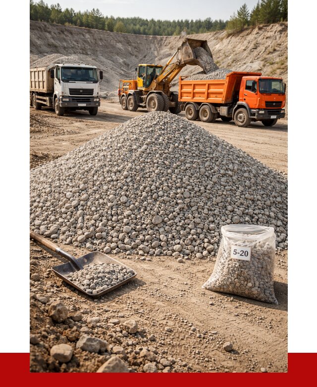 Доломитовый щебень фр. 5-20 в Воркуте от 4318 р. | ПРОНЕРУДВрк