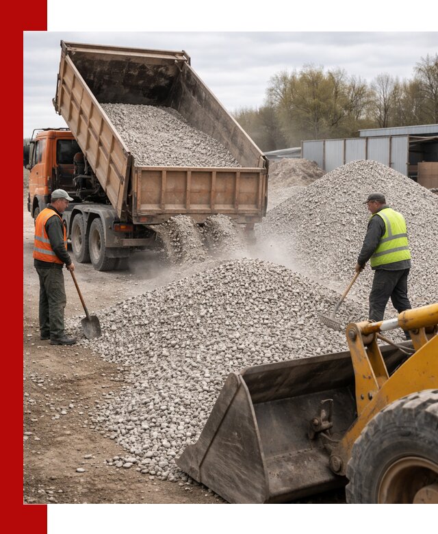 Доломитовый щебень фракции 5-20 с доставкой в Воркуте