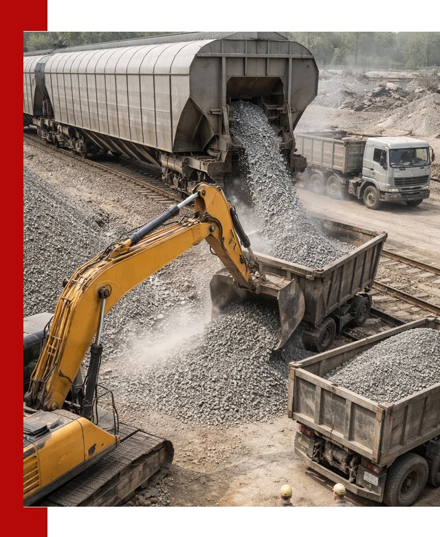 Доставка железнодорожного щебня в Воркуте крупными партиями быстрого отгруза