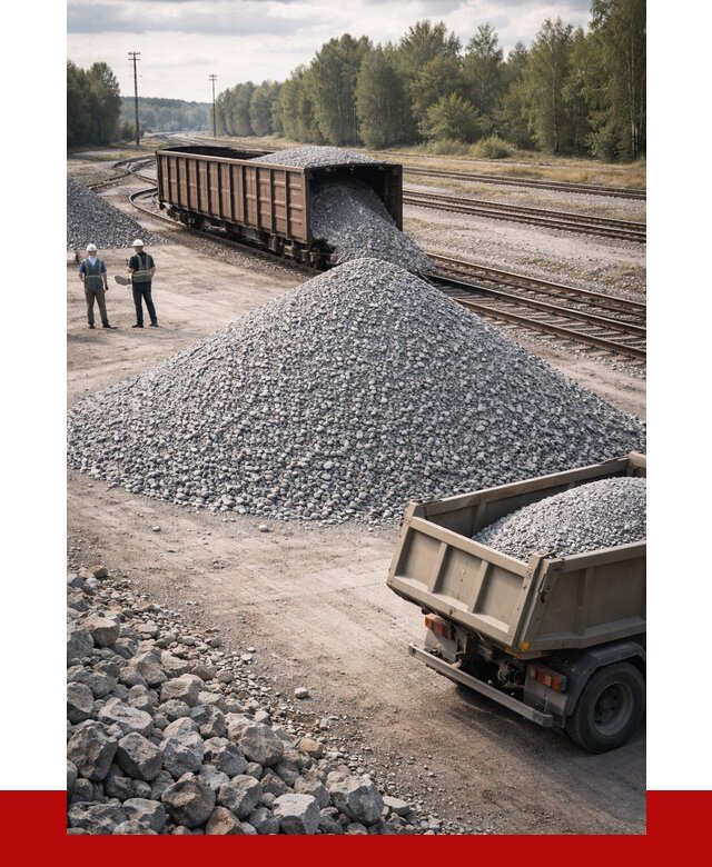 Железнодорожный щебень 20-60 в Воркуте от 1748 р. | ПРОНЕРУДВрк