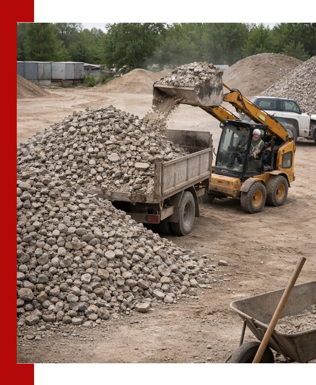 Доставка вторичного щебня в Воркуте для строительных работ