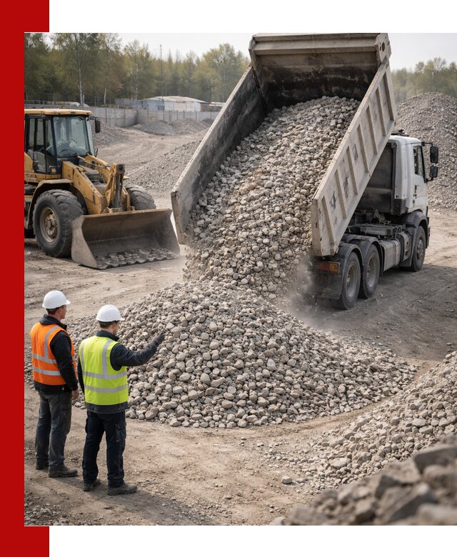 Вторичный щебень фракция 40–70 доставка в Воркуте