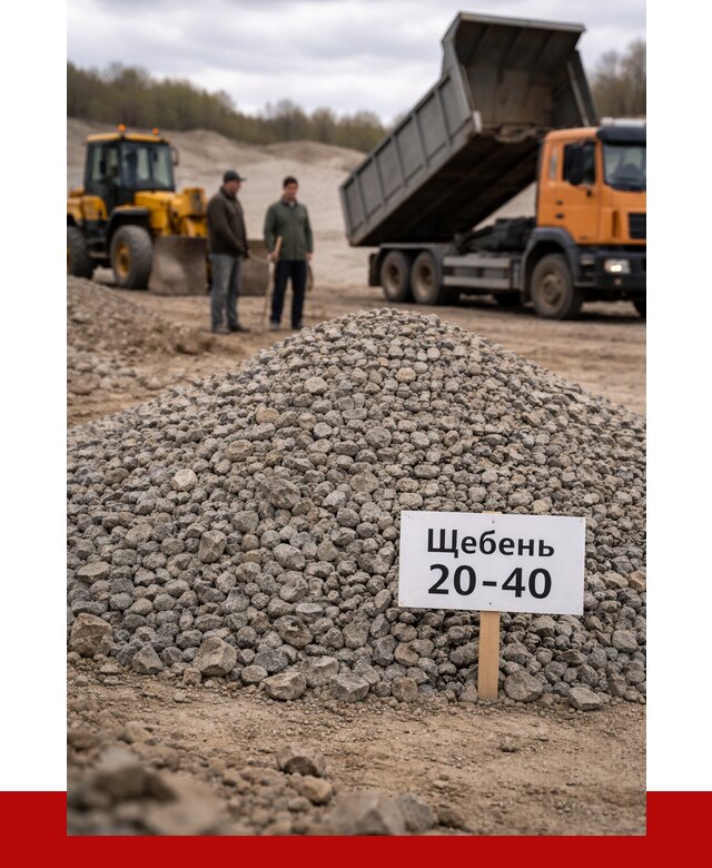 Бетонный щебень фракция 20-40 в Воркуте от 2519 р. | ПРОНЕРУДВрк