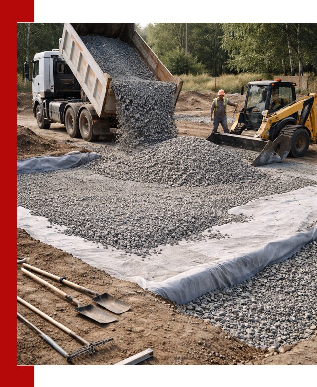 Щебень для фундамента с доставкой в Воркуте