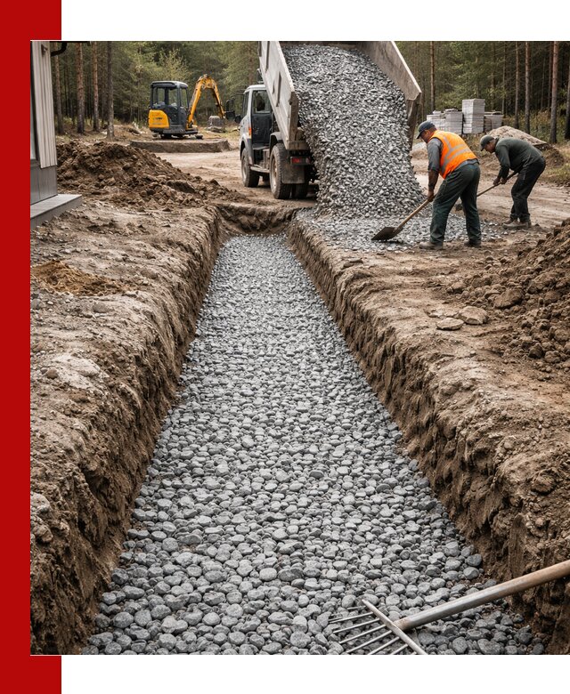 Щебень для дренажа с доставкой в Воркуте высокого качества