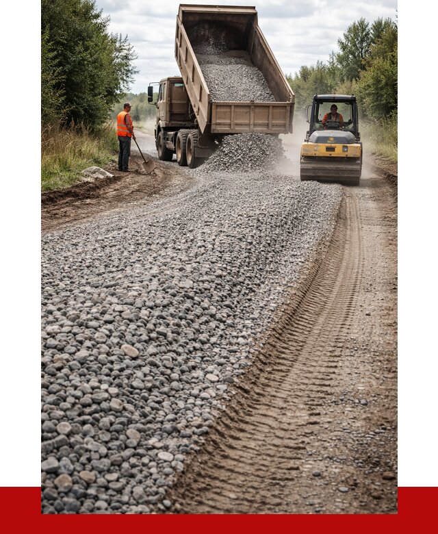 Щебень для отсыпки дороги в Воркуте от 2776 р. ПРОНЕРУДВрк