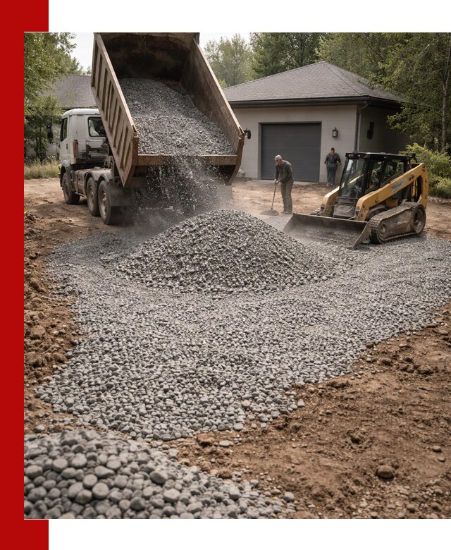Щебень для парковки в Воркуте: доставка и укладка качественного материала