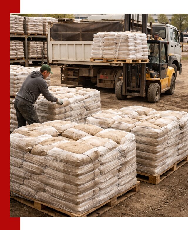 Карьерный песок в мешках с доставкой в Воркуте