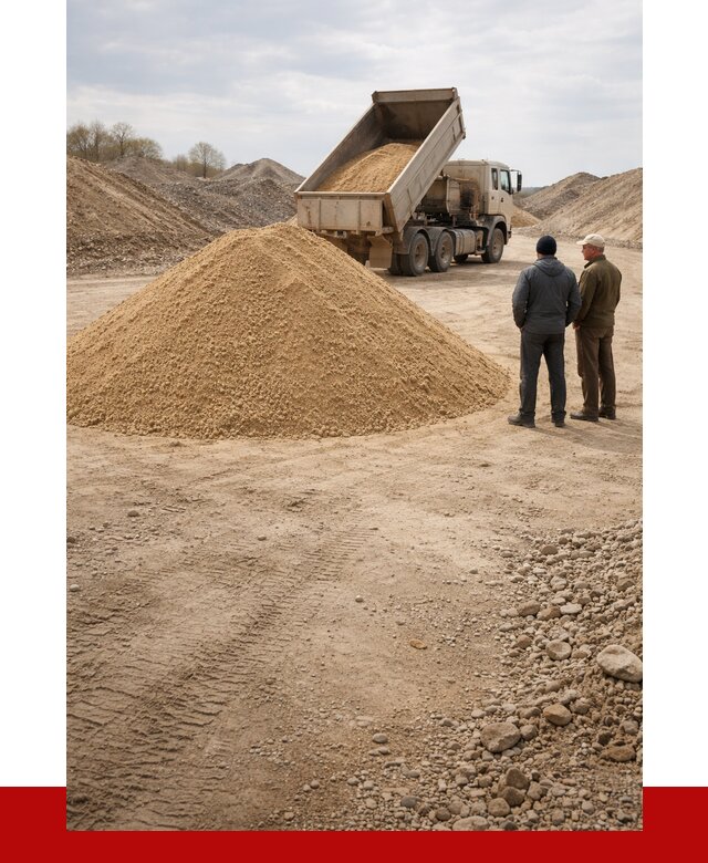 Карьерный песок крупнозернистый в Воркуте от 8739 р | ПРОНЕРУДВрк