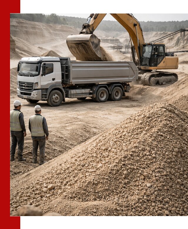 Карьерный крупнозернистый песок с доставкой в Воркуте