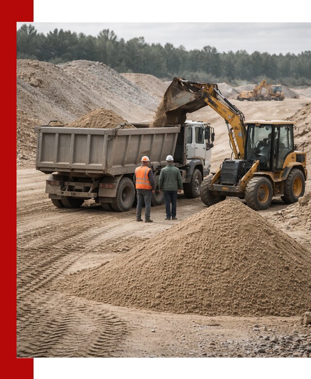 Карьерный среднезернистый песок с доставкой в Воркуте