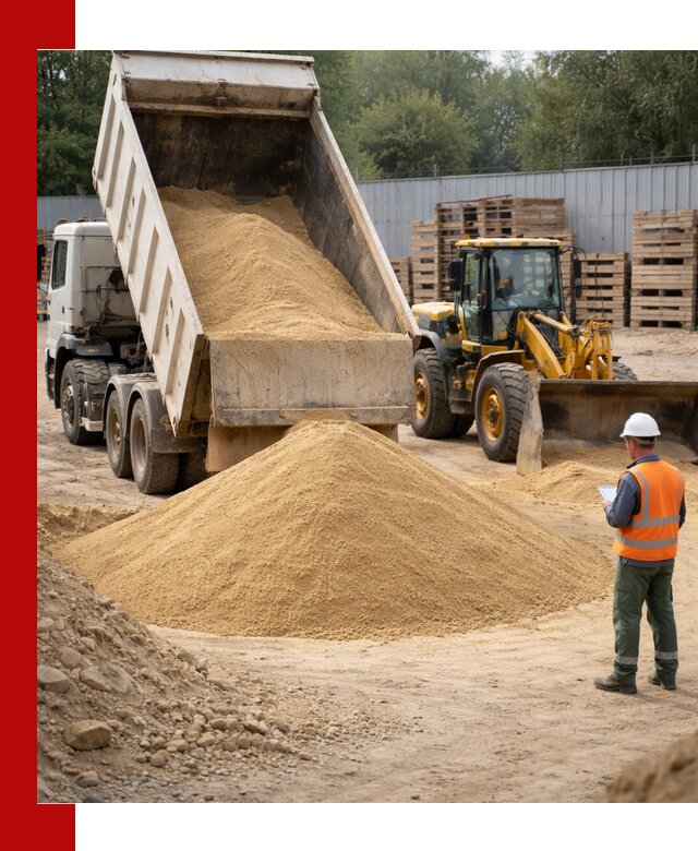 Доставка карьерного мелкозернистого песка в Воркуте