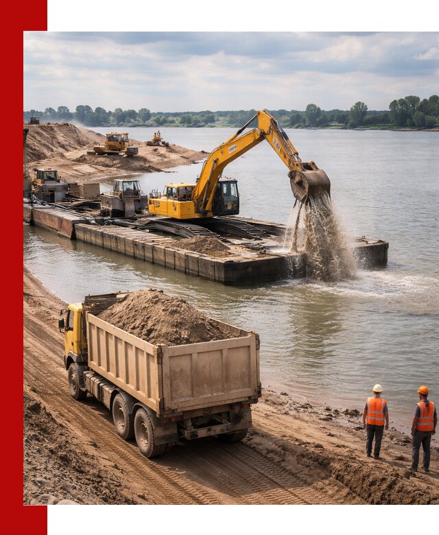 Намывной песок с доставкой в Воркуте оптом и в розницу