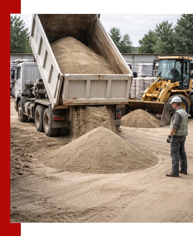Поставка и доставка песка для бетона в Воркуте