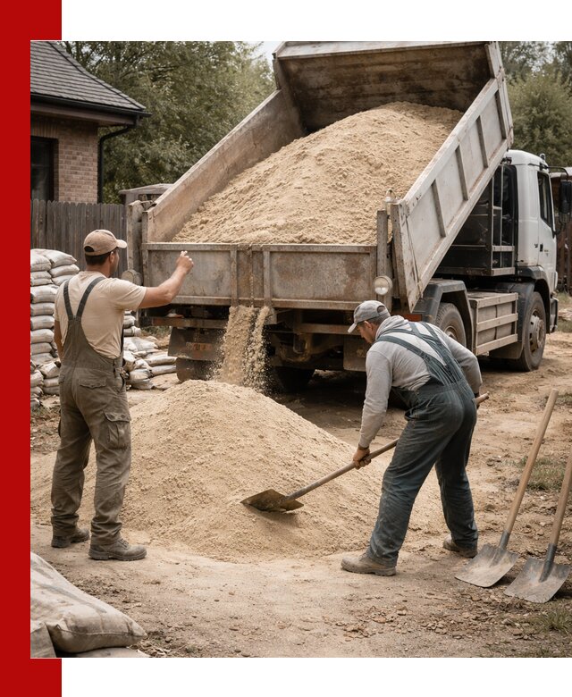Песок для штукатурки с доставкой в Воркуте качественный и чистый