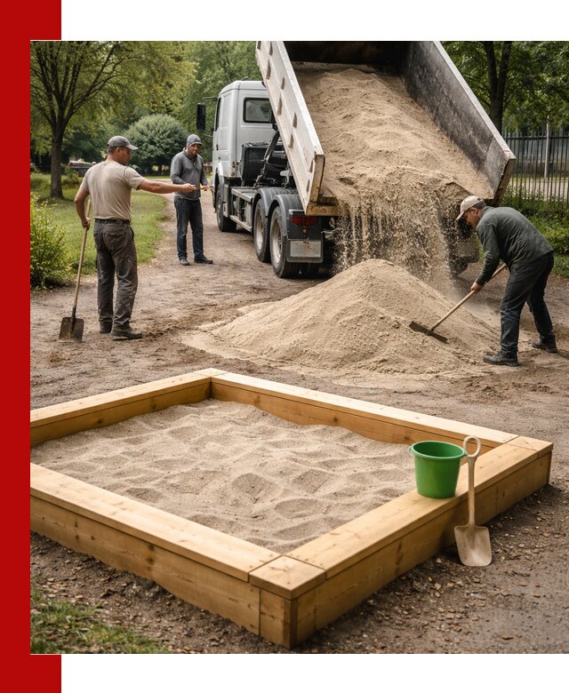 Песок для песочницы с доставкой в Воркуте недорого и чистый