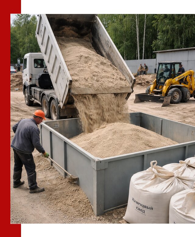 Кварцевый песок для фильтра в Воркуте — доставка и качество