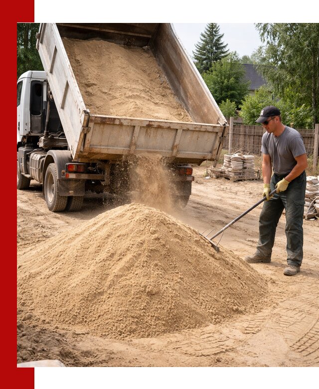 Доставка сухого песка самосвалами в Воркуте