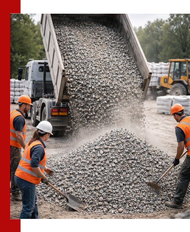 Доставка гравия и камня в Воркуте оптом и в розницу