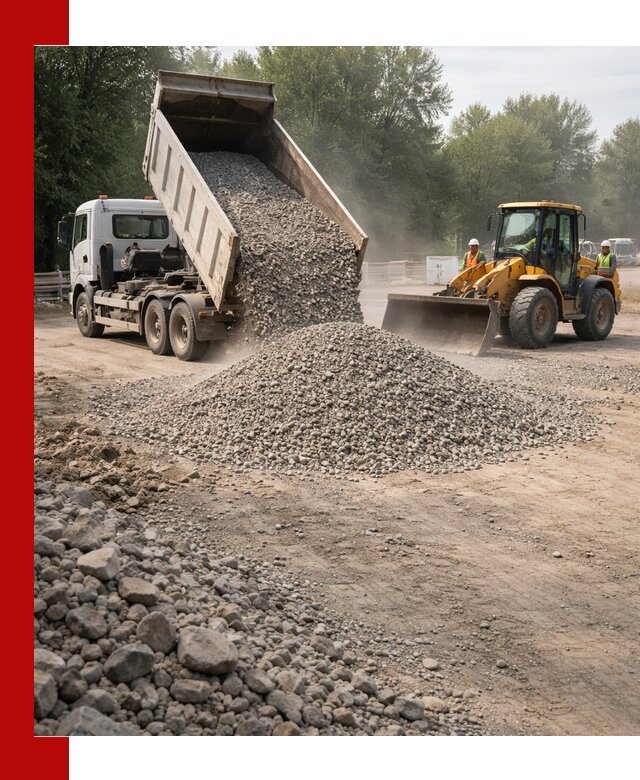 Гравий фракция 5–20 доставка в Воркуте оптом и в розницу