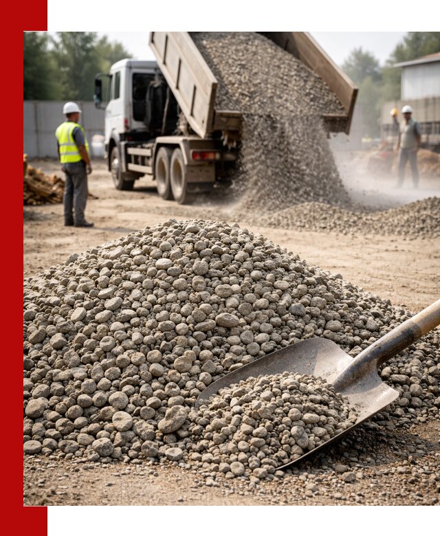 Доставка гравия фракции 20-40 в Воркуте с самосвалами