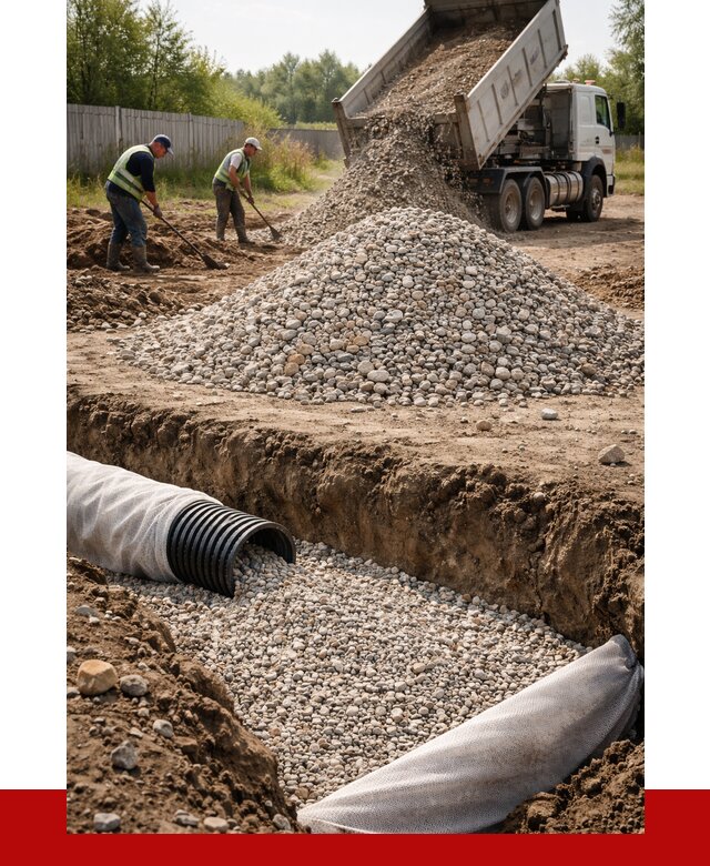 Гравий для дренажа в Воркуте от 2262 р., доставка ПРОНЕРУДВрк