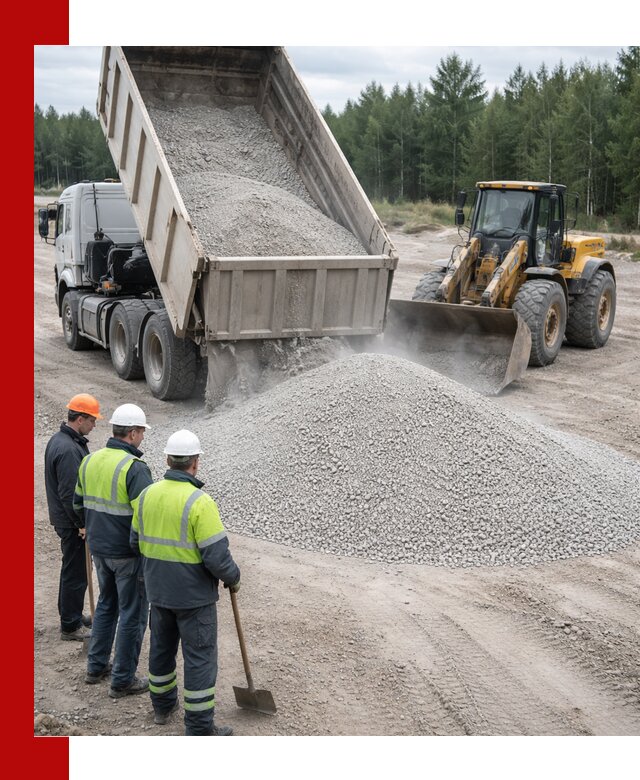 Известняковый отсев 0-5 доставка в Воркуте быстро и выгодно