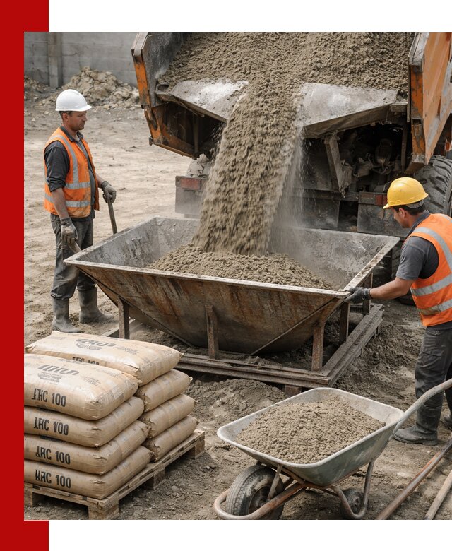 Доставка цементно-песчаной смеси М100 в Воркуте