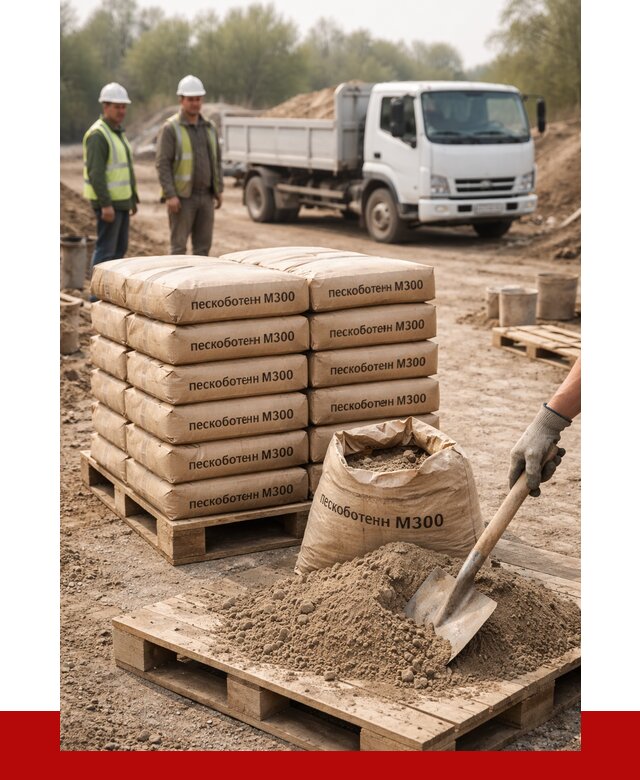 Пескобетон М300 в Воркуте с доставкой от 4781 р. за куб | ПРОНЕРУДВрк