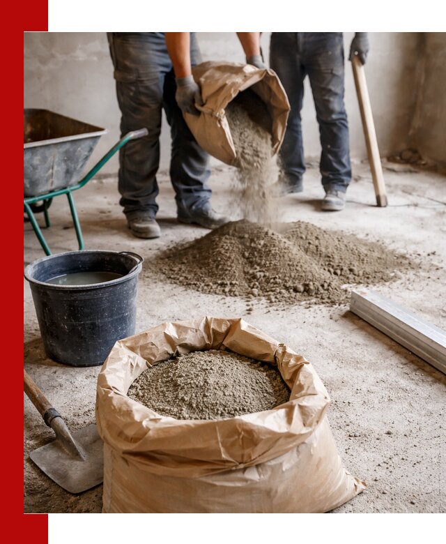 Доставка сухой смеси для стяжки в Воркуте