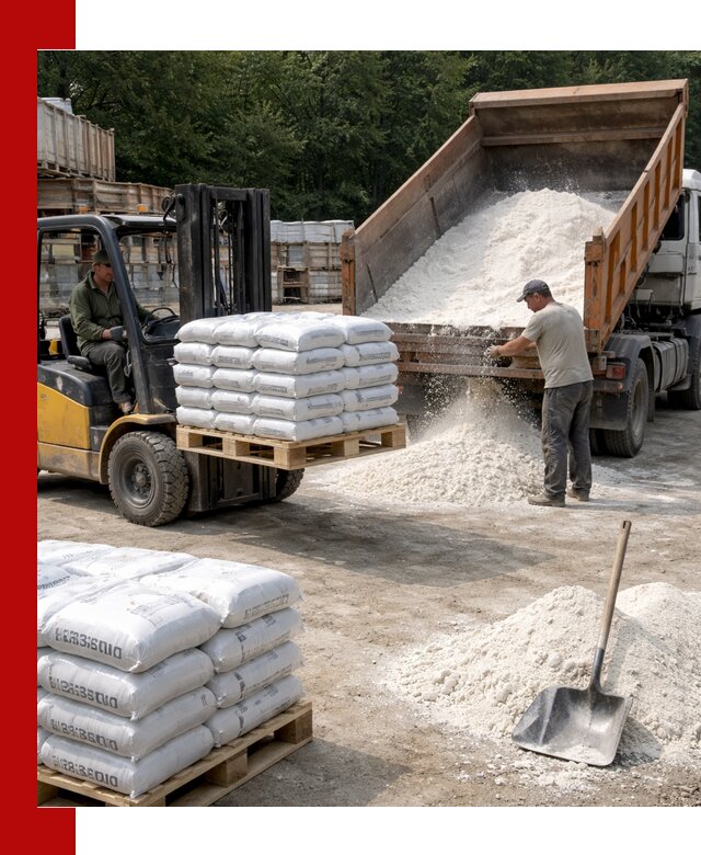 Доставка строительной извести оптом и в розницу в Воркуте