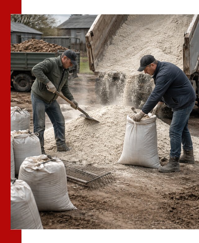 Доставка извести пушонки в Воркуте оптом и мелким оптом