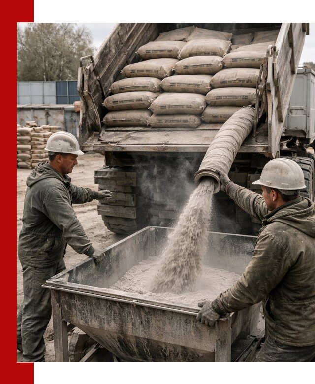 Доставка цемента М400 в Воркуте оптом и в розницу