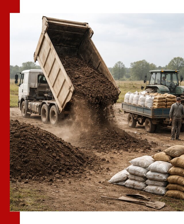 Доставка грунта и удобрений оптом в Воркуте для сельхоз и строительства