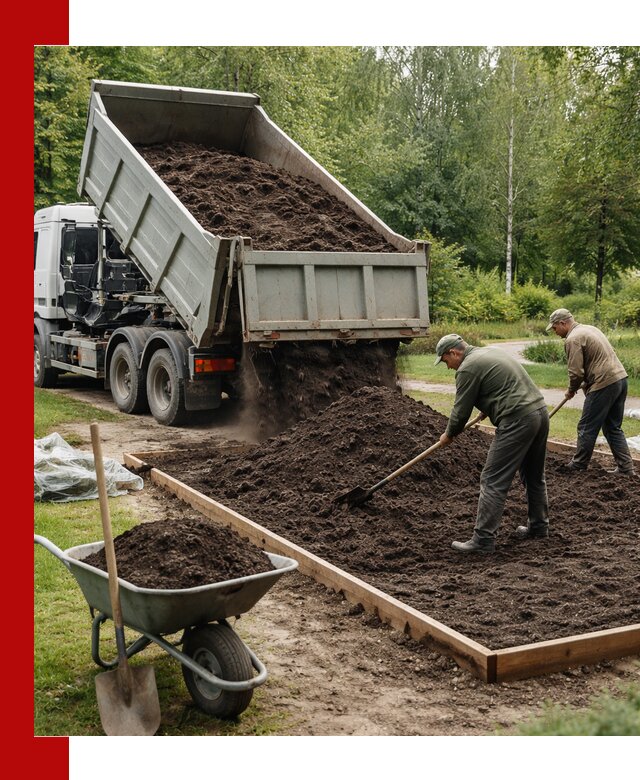 Доставка грунта для озеленения и благоустройства в Воркуте