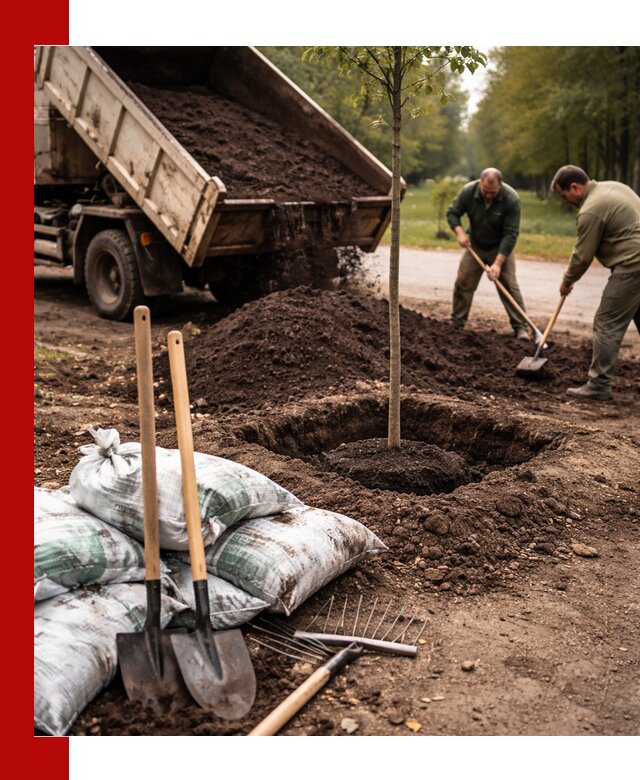 Грунт для посадки деревьев в Воркуте — доставка и подготовка почвы
