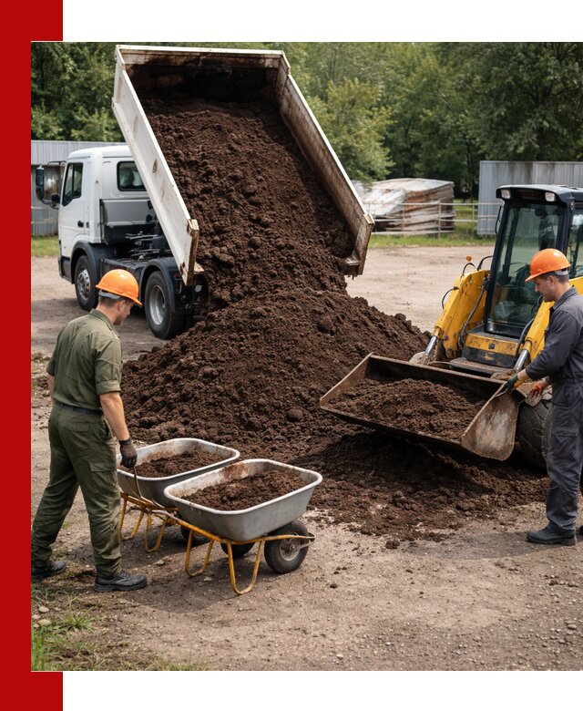 Доставка торфо-земляной смеси в Воркуте для огорода и ландшафта