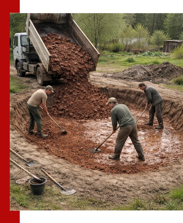 Купить качественную глину для пруда в Воркуте