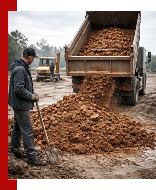 Глина для засыпки в Воркуте с доставкой самосвалами