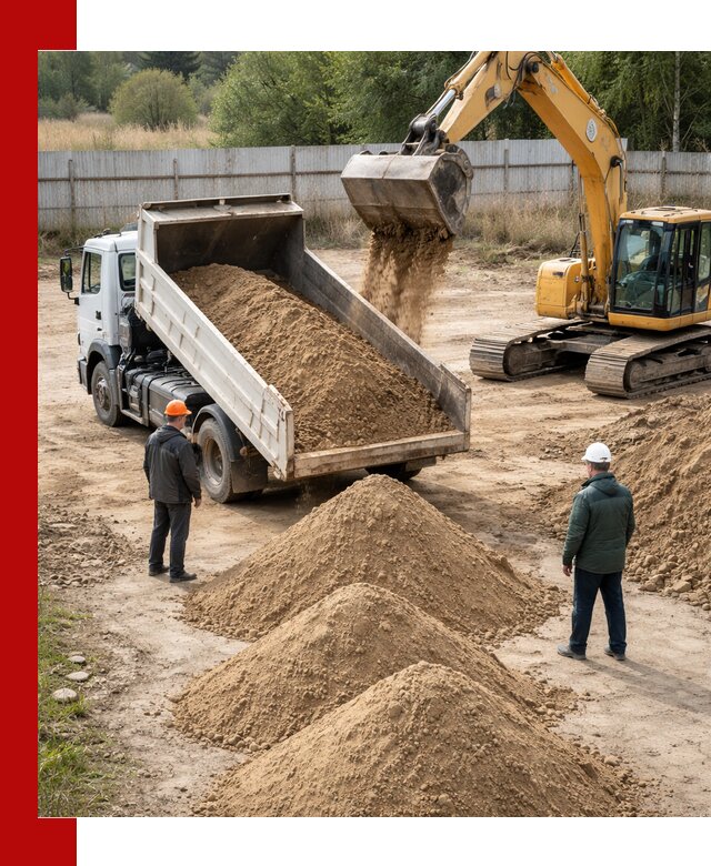 Доставка супеси вагонными и автопартиями в Воркуте