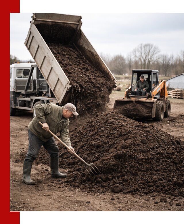 Доставка и продажа перегноя в Воркуте быстро и дешево