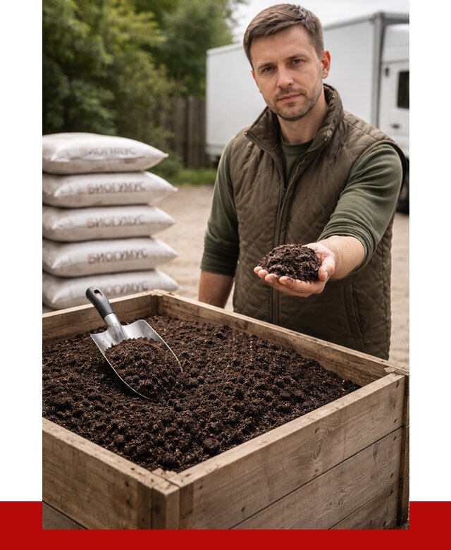 Купить биогумус в Воркуте с доставкой от 8739 р. за куб | ПРОНЕРУДВрк