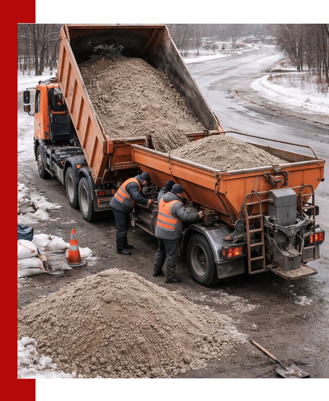 Поставка и вывоз пескосоля в Воркуте оптом и в розницу